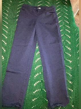 Women’s Croft & Barrow Navy Straight-Leg Ankle Pants